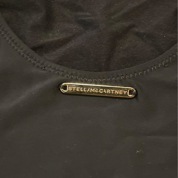 Stella McCartney One Piece Swimsuit Small Black Falabella Chain Detail Italy NEW - Picture 9 of 16